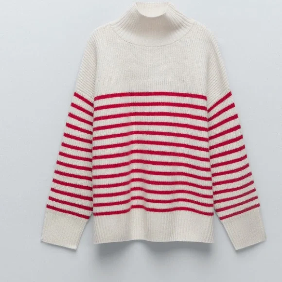 ZARA 💯 wool striped sweater - Picture 5 of 9